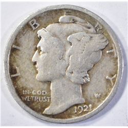 1921 MERCURY DIME, VF