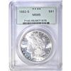 Image 1 : 1882-S MORGAN DOLLAR, PCGS MS-65 GREEN HOLDER