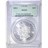 Image 1 : 1884 MORGAN DOLLAR, PCGS MS-63 GREEN HOLDER