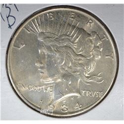 1934-D PEACE DOLLAR BU