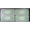 Image 2 : 4- CU $1 SILVER CERTS- CONSEQUTIVE