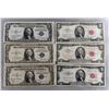 Image 1 : 6- $1 SILVER CERTIFICATES