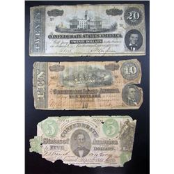 3- CONFEDERATE NOTES