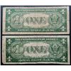 Image 2 : 2 - $1 HAWAII SILVER CERTIFICATES