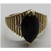 Image 2 : BLACK ONYX / DIAMOND 14k LADIES RING