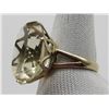 Image 2 : LARGE PALE YELLOW STONE 14k LADIES RING