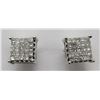 Image 1 : BEAUTIFUL DIAMOND EARRINGS 14k WHITE GOLD