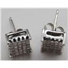 Image 2 : BEAUTIFUL DIAMOND EARRINGS 14k WHITE GOLD