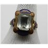 Image 1 : ANTIQUE VICTORIAN RING w/ENAMEL & GEM STONE