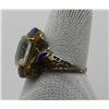 Image 2 : ANTIQUE VICTORIAN RING w/ENAMEL & GEM STONE