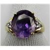 Image 2 : PURPLE GEMSTONE 14k GOLD LADIES RING