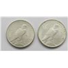 Image 2 : 1925 & 1922 PEACE DOLLARS UNC