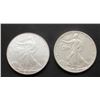 Image 1 : 2007 & 1989 AMERICAN SILVER EAGLES