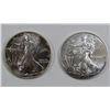 Image 1 : 1992 & 2013 AMERICAN SILVER EAGLES