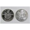 Image 2 : 1992 & 2013 AMERICAN SILVER EAGLES