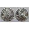 Image 2 : 2-2000 AMERICAN SILVER EAGLES