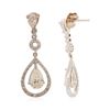 Image 2 : 14KT White Gold 3.08 ctw Diamond Dangle Earrings
