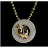 Image 2 : The Legend of the Dragon 18KT Gold 8.50 ctw Diamond Pendant With Chain