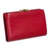 Image 3 : Louis Vuitton Red Epi Leather French Purse Wallet