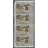 Image 1 : Uncut Sheet of (4) State of Louisiana Baby Bond Obsolete Notes