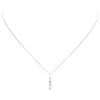 Image 1 : 0.50 ctw Diamond Pendant with Chain - 14KT White Gold