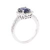 Image 4 : 2.26 ctw Sapphire And Diamond Ring - 14KT White Gold