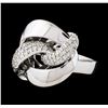 Image 1 : 0.51 ctw Diamond Ring - 14KT White Gold