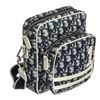 Christian Dior Blue White Monogram Coated Canvas No. 1 Crossbody Bag