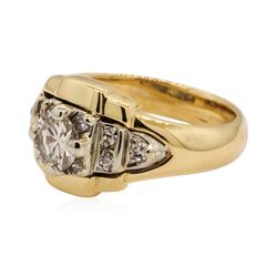 0.70 ctw Diamond Ring - 14KT Yellow And White Gold