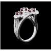 Image 3 : 2.64 ctw Ruby and Diamond Ring - 14KT White Gold