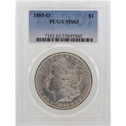 1885-O $1 Morgan Silver Dollar Coin PCGS MS63