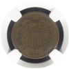 Image 2 : 1864 LARGE MOTO TWO CENT NGC GENUINE