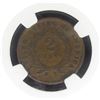 Image 3 : 1864 LARGE MOTO TWO CENT NGC GENUINE