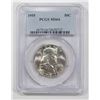 Image 2 : 1955 & 1963 FRANKLIN HALF DOLLARS PCGS MS64