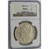 Image 1 : 1886 MORGAN SILVER DOLLAR NGC MS 62