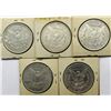 Image 2 : 5 MORGAN DOLLARS:  1898, '81, '91, '89, '87
