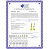 Image 2 : Genuine 11 ctw Citrine & Peridot Earrings Jewelry 14KT Yellow Gold - REF-39K3V