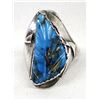 Image 1 : Vintage Zuni Sterling & Carved Turquoise Ring