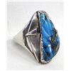 Image 2 : Vintage Zuni Sterling & Carved Turquoise Ring