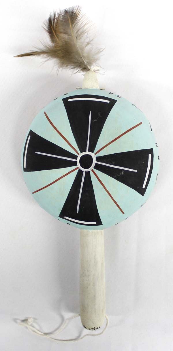 Native American Hopi Hand Rattle by Lucas