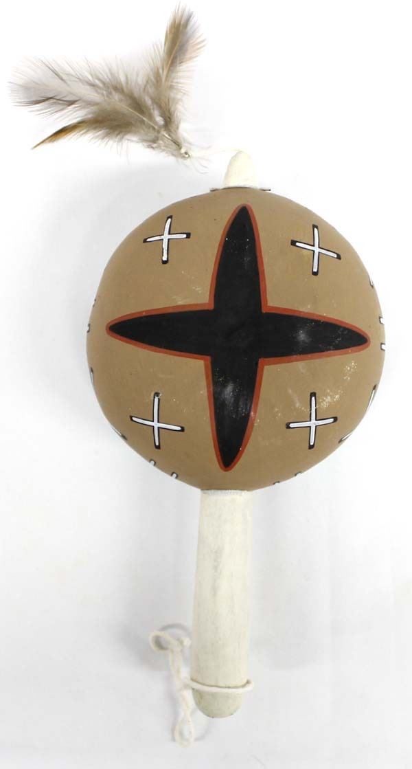 Native American Hopi Hand Rattle by Lucas