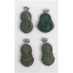 4 Buddha Pendants