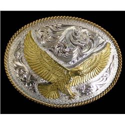 Montana Silversmiths Silver Plate Eagle Buckle