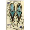 Image 1 : Beadazzled Beaded Turquoise Earrings by Thia