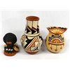 Image 2 : 3 Pieces of Native American Jemez Pottery