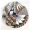Image 1 : Acoma Polychrome Pillow Pottery Seed Jar by Garcia