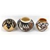 Image 1 : 3 Pieces of Native American Acoma Pottery