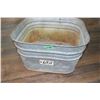 Image 1 : Square Galvanized Washtub