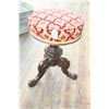 Image 1 : 3 Footed, Upholstered Piano Stool