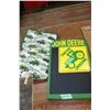 Image 1 : 3 John Deere Items - Message Board, Sign & Bag